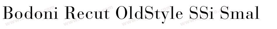 Bodoni Recut OldStyle SSi Small Caps字体转换
